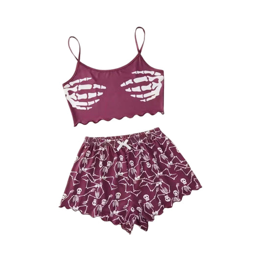 Halloween Pajamas 2-Piece Set Women's
