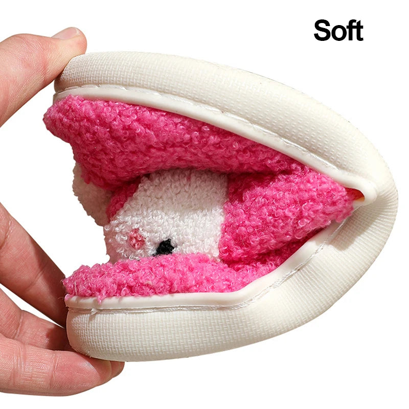 Halloween Cute Cartoon Fall Slippers for Couples Soft Plush Warm Non Slip Material
