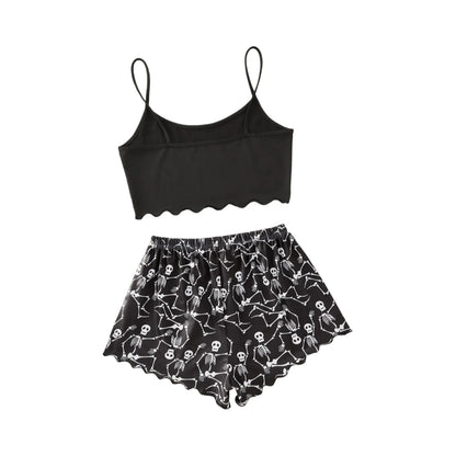 Halloween Pajamas 2-Piece Set Women's