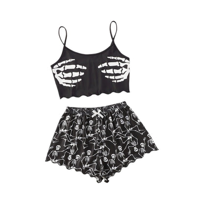 Halloween Pajamas 2-Piece Set Women's