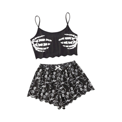 Halloween Pajamas 2-Piece Set Women's