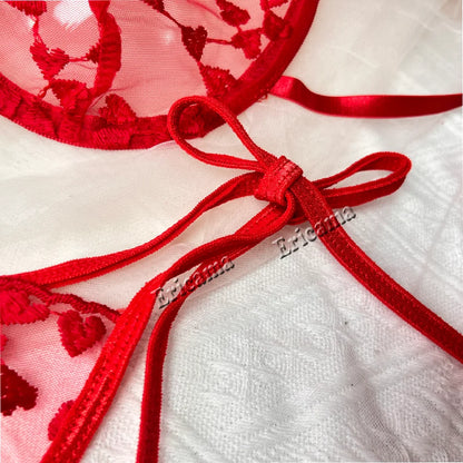 Lingerie Set Women Sexy 2 Piece Floral Embroidery Underwear Bra set